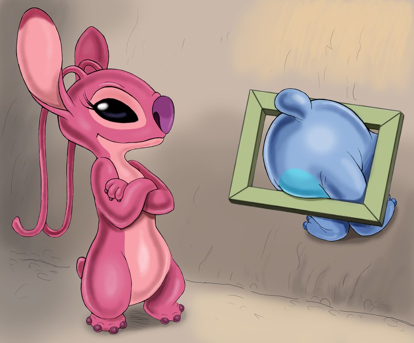 angel and stitch (lilo and stitch and etc) created by zdrer456