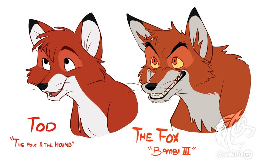 tod (the fox and the hound and etc) created by namygaga