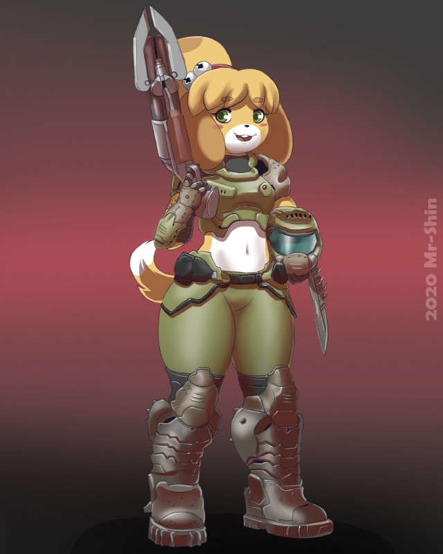 isabelle (animal crossing and etc) created by mr-shin