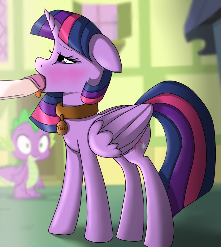 spike and twilight sparkle (friendship is magic and etc) created by twistedscarlett60