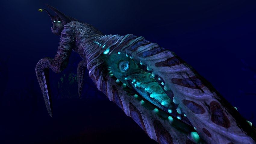 4_eyes bioluminescence cloacal cloacal_penetration cloacal_vore cyclops_(subnautica) deep_sea female feral fully_inside glowing looking_back macro multi_eye object_insertion penetration rear_view solo submarine tentacles unbirthing vaginal vehicle vore watercraft amiafurryoraminotidkk subnautica unknown_worlds_entertainment sea_emperor_leviathan_(subnautica) 16:9 widescreen