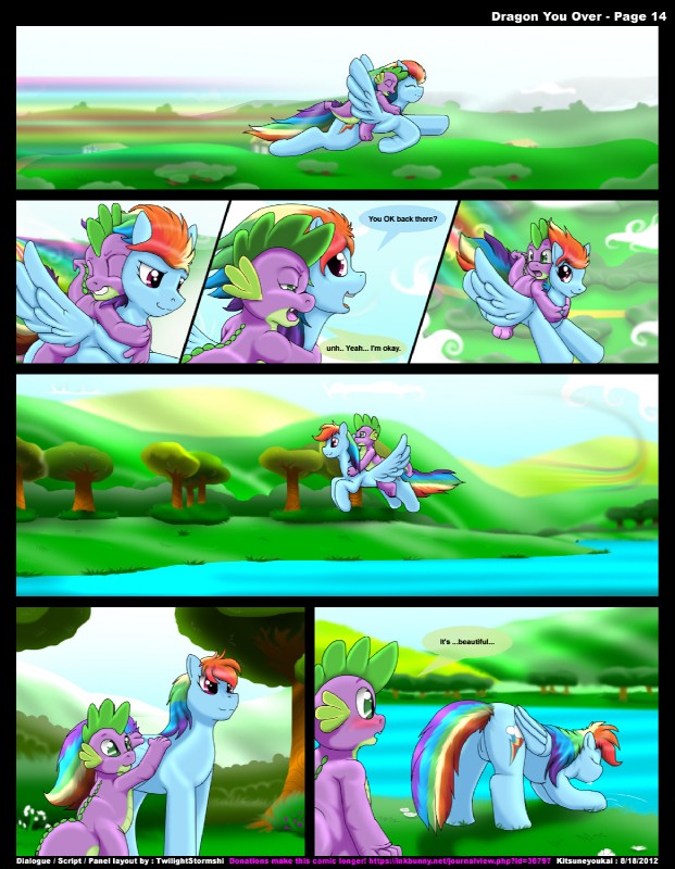 rainbow dash and spike (friendship is magic and etc) created by kitsune youkai