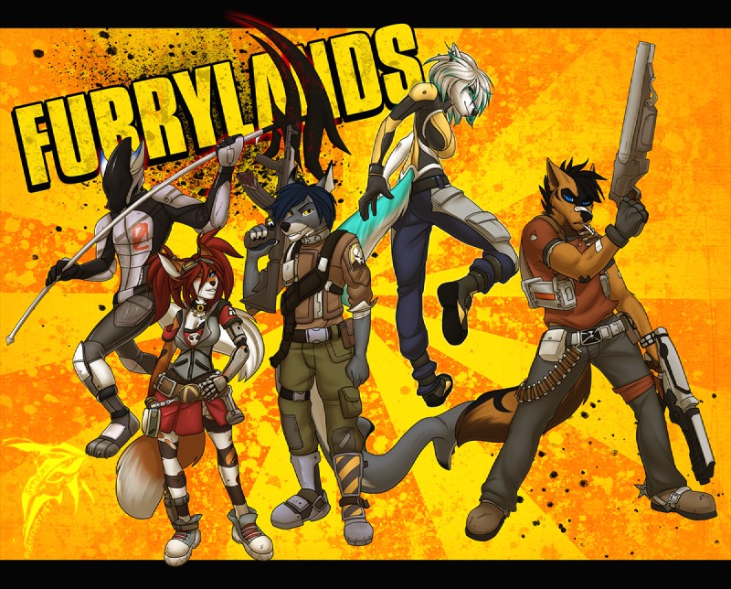 salvador, axton, gaige, maya, zer0, and etc (borderlands and etc) created by satsukii