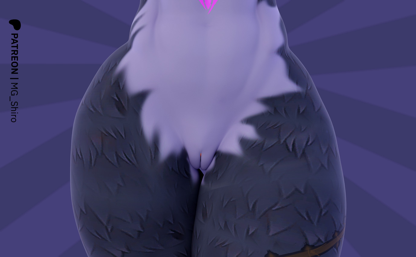 anthro curvy_figure female genitals huge_thighs purple_body simple_background solo thick_thighs voluptuous voluptuous_female vulva mg_shiro epic_games fortnite 2025 3d_(artwork) absurd_res digital_media_(artwork) hi_res