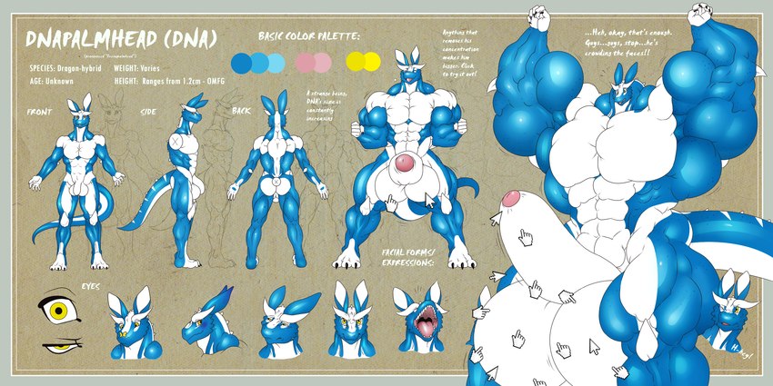 abs anthro balls balls_expansion big_balls big_muscles big_pecs big_penis blue_body body_size_growth butt claws expansion genital_expansion genitals growth horn huge_balls huge_muscles huge_pecs huge_penis huge_thighs hyper hyper_balls hyper_genitalia hyper_muscles hyper_penis long_tail male multicolored_body muscle_growth muscular muscular_anthro muscular_arms muscular_legs muscular_male muscular_thighs nude pecs penis penis_expansion sharp_teeth size_transformation solo tail teeth text thick_thighs transformation white_body yellow_eyes dnapalmhead mythology dna_(dnapalmhead) dragon mythological_creature mythological_scalie scalie 2:1 english_text hi_res model_sheet