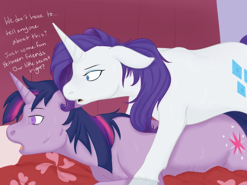 rarity and twilight sparkle (friendship is magic and etc) created by cartoonlion