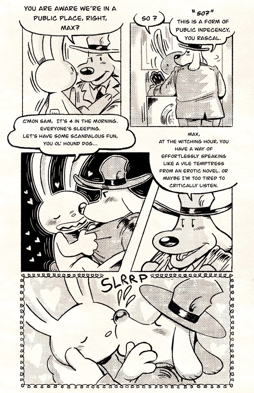 max and samuel dog (sam and max) created by boyjacent and teddyclowns