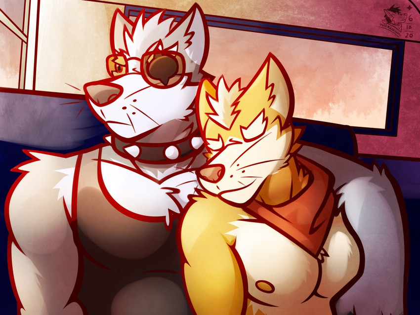fox mccloud and wolf o'donnell (nintendo and etc) created by ventkazemaru