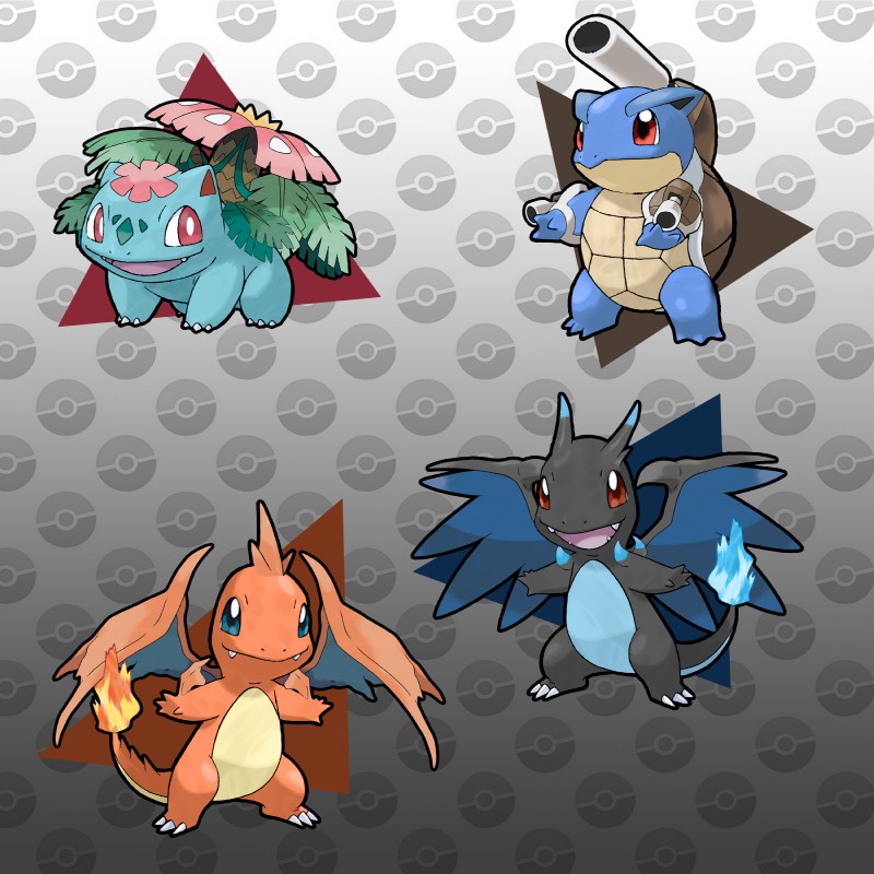 ambiguous_gender cannon feral fire flaming_tail gradient_background grey_background group pattern_background ranged_weapon simple_background starter_trio tail weapon pokefusionman mythology nintendo pokemon bulbasaur charmander dragon generation_1_pokemon generation_6_pokemon mega_blastoise mega_charizard mega_charizard_y mega_evolution mega_venusaur mythological_creature mythological_scalie pokemon_(species) reptile scalie squirtle 1:1 absurd_res hi_res