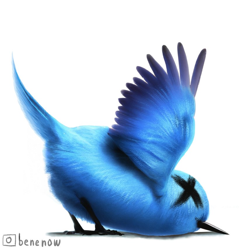 twitter bird (x (social media) and etc) created by benenow