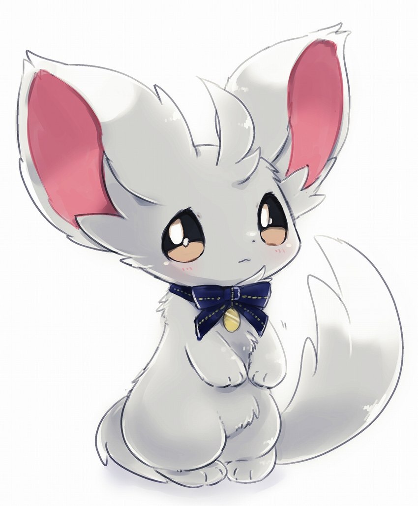 3_fingers 3_toes ambiguous_gender anthro big_ears biped blue_bow blue_ribbon blush bow_(feature) bow_accessory bow_collar bow_ribbon bow_tie brown_eyes chibi collar collar_tag dipstick_ears dipstick_tail ear_markings featureless_crotch feet fingers fluffy fur grey_body grey_ears grey_fur grey_tail head_tuft kemono looking_at_viewer markings multicolored_body multicolored_ears multicolored_fur multicolored_tail neck_bow no_sclera nude paws pink_inner_ear pupils semi-anthro simple_background solo standing tail tail_markings three-quarter_view toes tuft two_tone_body two_tone_ears two_tone_fur two_tone_tail white_background white_body white_ear_tips white_ears white_fur white_pupils white_tail white_tail_tip suppainu nintendo pokemon generation_5_pokemon mammal minccino pokemon_(species) rodent 2017 colored digital_media_(artwork) full-length_portrait hi_res portrait shaded