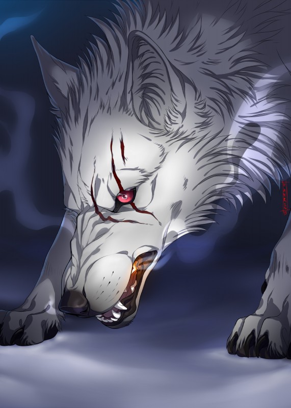 kiba (wolf's rain) created by hauringu