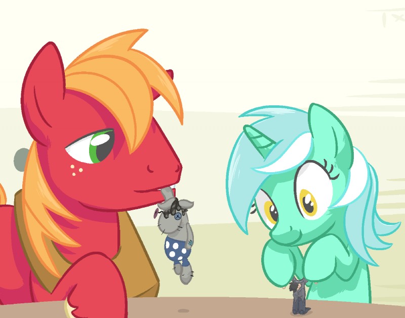 big macintosh, lyra heartstrings, and smartypants (friendship is magic and etc) created by txlegionnaire