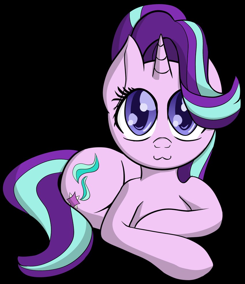 :3 bent_legs blue_mane blue_tail cutie_mark eyelashes female female_feral feral hooves horn long_mane long_tail looking_at_viewer lying mane multicolored_mane on_front purple_eyes purple_mane purple_tail quadruped simple_background smile smiling_at_viewer solo tail transparent_background two_tone_mane two_tone_tail unguligrade datapony friendship_is_magic hasbro my_little_pony mythology starlight_glimmer_(mlp) equid equine mammal mythological_creature mythological_equine unicorn 2017 absurd_res alpha_channel colored digital_drawing_(artwork) digital_media_(artwork) english_description hi_res shaded simple_shading