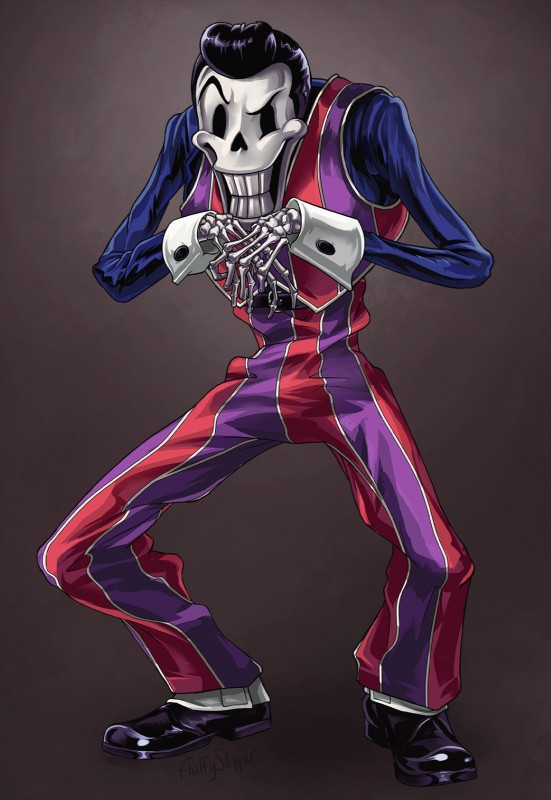 papyrus and robbie rotten (undertale (series) and etc) created by fluffyslipper