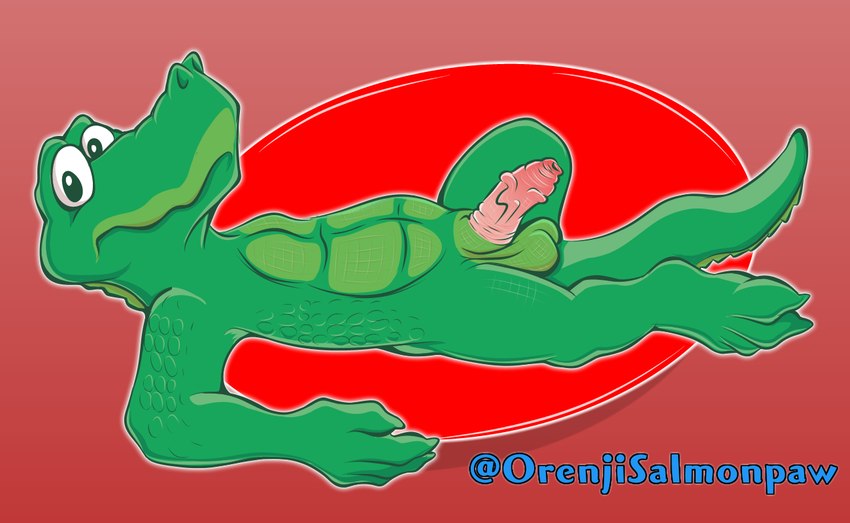 anthro balls costa_rica foreskin genitals long_foreskin male nude paws penis scales slightly_chubby solo toony vein veiny_penis conditional_dnp orenjisalmonpaw tosty lagarto_tosty alligator alligatorid crocodilian reptile scalie