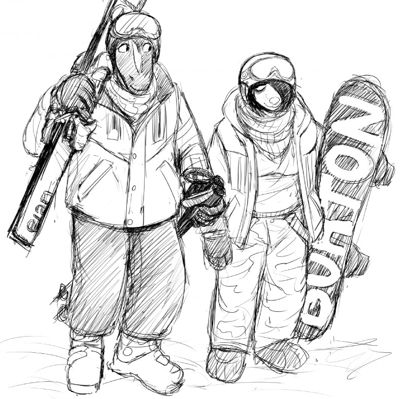 michelle and will (burton snowboards and etc) created by hladilnik