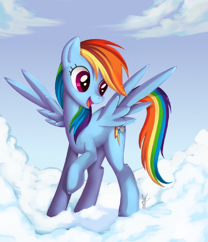 rainbow dash (friendship is magic and etc) created by ponykillerx