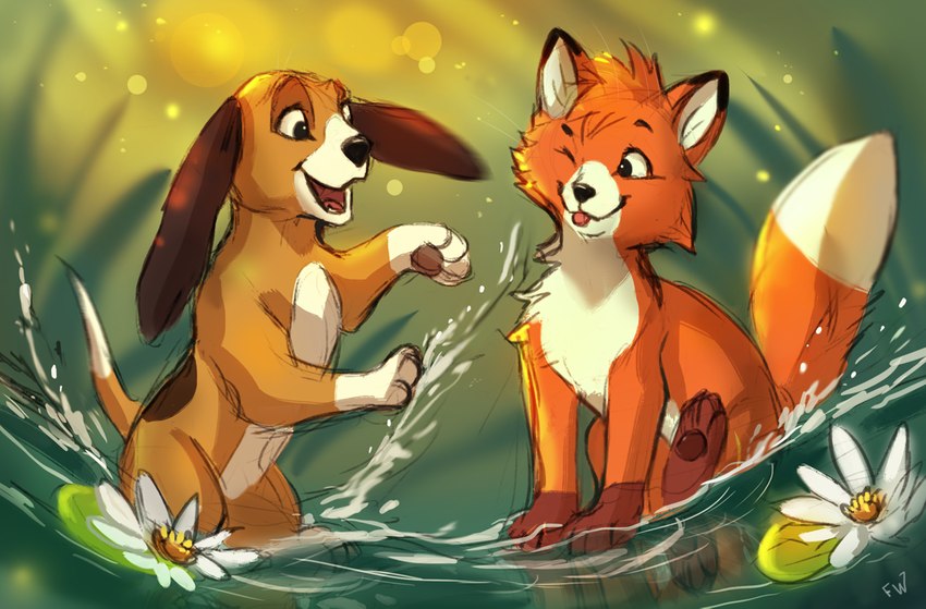 copper and tod (the fox and the hound and etc) created by flashw