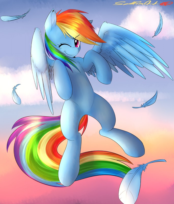 rainbow dash (friendship is magic and etc) created by night creep