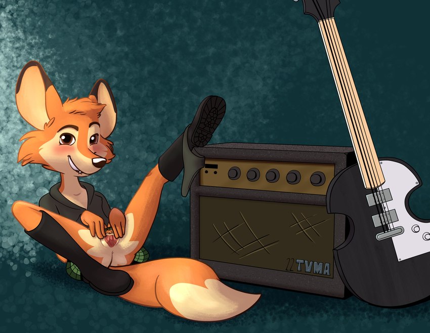 amplifier anthro bass_guitar bite biting_lip biting_own_lip boots bottomwear clothed clothing clothing_around_one_leg female footwear fur genitals guitar humbucker knee_boots knee_highs legwear looking_at_viewer musical_instrument one_leg_up orange_body orange_fur panties panties_around_one_leg panties_down partially_clothed plucked_string_instrument presenting presenting_pussy pussy raised_leg self_bite shoes skirt solo spread_legs spread_pussy spreading string_instrument tail tail_under_skirt underwear underwear_around_one_leg underwear_down upskirt tvma rock_dog darma_(rock_dog) canid canine fox mammal 2022 absurd_res hi_res