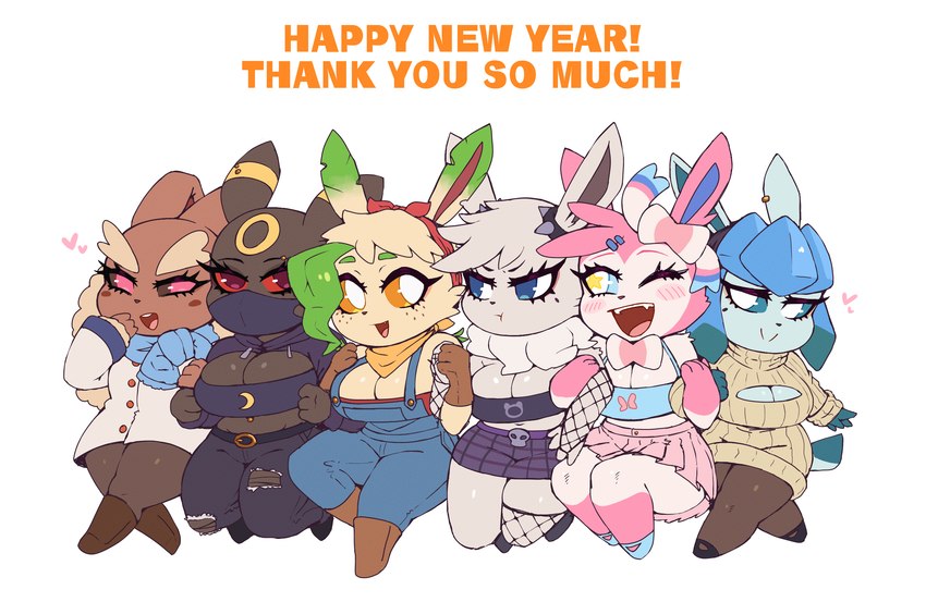 bianca, fuyuki, jayden, serena, malon, and etc (new year and etc) created by gammainks