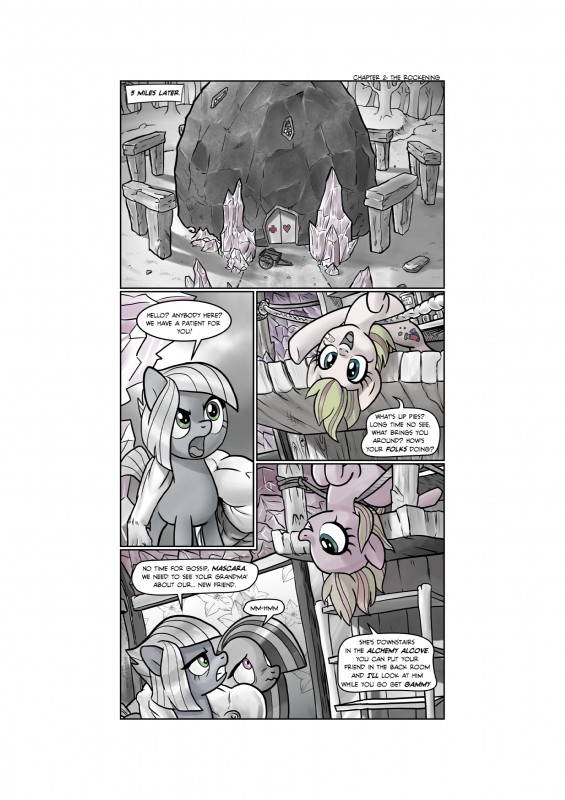 bold_text caption_box dialogue door female feral group head_back head_over_edge heart_door heart_print heart_symbol imperial_unit makeup male name_drop name_in_dialogue number over_edge railing rope speech_bubble text text_box unit pencils_(artist) friendship_is_magic hasbro my_little_pony anon fan_character limestone_pie_(mlp) marble_pie_(mlp) mascara_maroon earth_pony equid equine horse human mammal pony 2016 absurd_res comic english_text hi_res