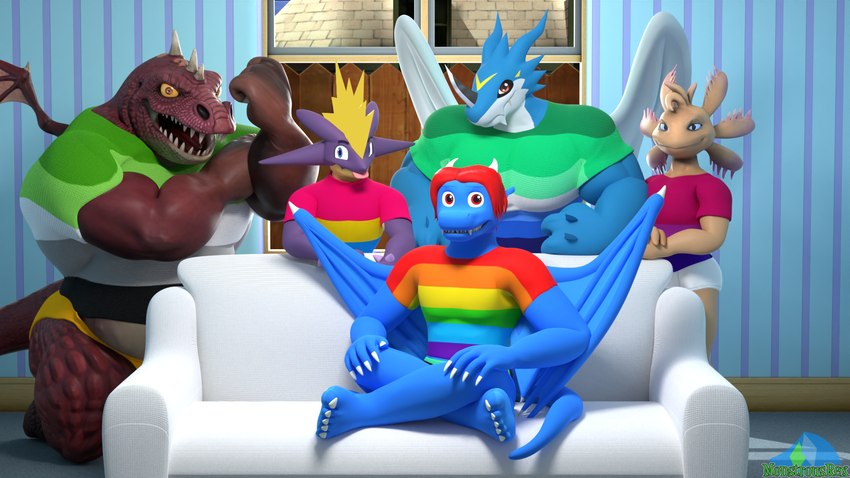 anthro aromantic_pride_clothing aromantic_pride_colors biceps bisexual_pride_clothing bisexual_pride_colors black_clothing black_underwear blonde_hair blue_body blue_eyes blue_scales blue_skin building claws clothing furniture group hair hand_on_bicep hand_on_knee hand_on_leg hand_on_sofa horn house inside kneeling lgbt_pride looking_at_viewer male musclegut muscular muscular_anthro muscular_male on_sofa pansexual_pride_clothing pansexual_pride_colors pecs pride_color_clothing pride_colors purple_body purple_skin rainbow_flag rainbow_pride_flag rainbow_symbol red_body red_eyes red_hair red_scales scales sitting sitting_on_sofa size_difference smile smiling_at_viewer sofa standing tail tan_body tan_scales tan_skin teeth_showing tongue tongue_out topwear underwear vincian_pride_colors wall_(structure) white_body white_clothing white_skin white_underwear wings yellow_body yellow_clothing yellow_eyes yellow_skin yellow_underwear albalbalb bandai_namco digimon european_mythology giana_sisters glitch_productions lgbt_pride_month mythology nepptenio_(copyright) nintendo piper_perri_surrounded pokemon pokemon_bouclafoutis smg4 alby_(albalbalb) axol fugo_(bouclafoutis) gurglewocky_(giana_sisters) amped_toxtricity amphibian axolotl digimon_(species) dragon exveemon generation_8_pokemon marine mole_salamander mythological_creature mythological_scalie pokemon_(species) salamander scalie toxtricity western_dragon 16:9 2024 3d_(artwork) digital_media_(artwork) hi_res meme watermark widescreen