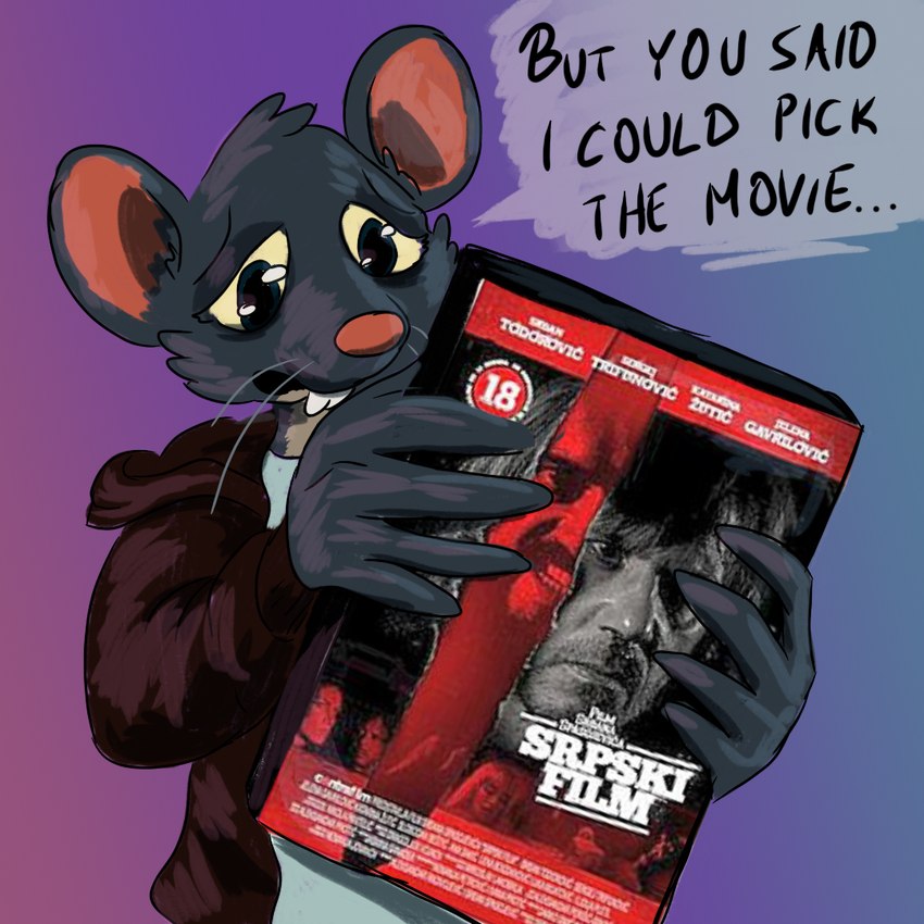 anthro clothed clothing coat female fur green_eyes grey_body grey_fur holding_object pink_inner_ear pink_nose sad simple_background solo text topwear whiskers causticutie a_serbian_film night_in_the_woods lori_meyers mammal mouse murid murine rodent 1:1 english_text