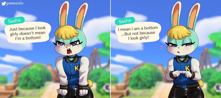 sasha (animal crossing and etc) created by gammainks