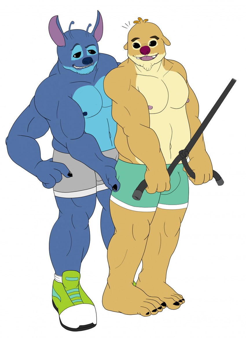reuben and stitch (lilo and stitch and etc) created by spiffygreen