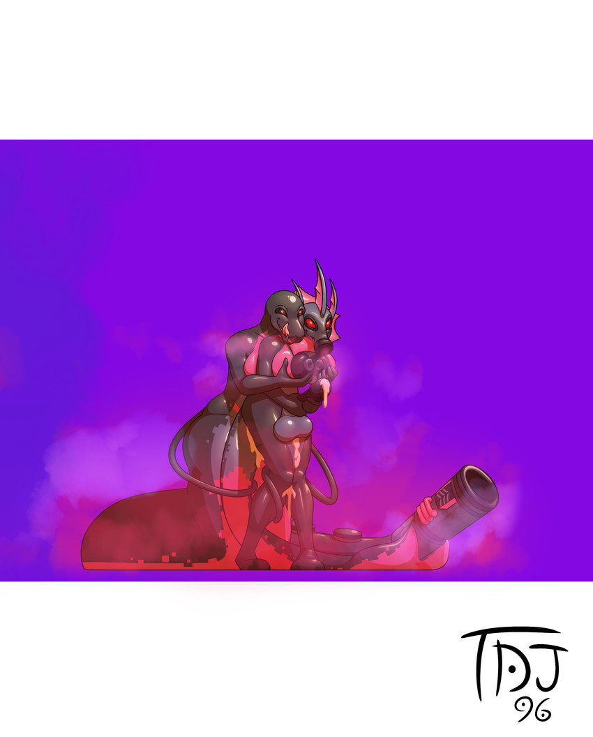 anal anal_penetration apode bodily_fluids crossgender cum cum_drip cum_in_ass cum_inside dripping drone dronification ejaculation fti_crossgender gas_mask gender_transformation genital_fluids genitals intersex legless living_tail mask masturbation penetration penile penile_masturbation penile_penetration penis penis_in_ass pheromones scar serpentine snake_tail tail transformation unusual_anatomy unusual_tail thedarkjudge96 nintendo pokemon draconcopode eeveelution generation_1_pokemon generation_7_pokemon naga pokemon_(species) reptile salazzle scalie snake vaporeon absurd_res hi_res