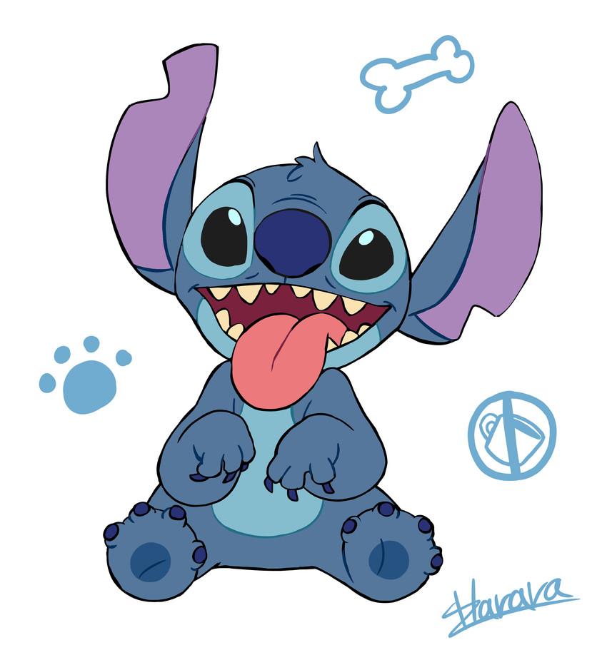 4_toes black_eyes blue_claws blue_nose blue_pawpads bone claws container cup feet footprint head_tuft looking_at_viewer no_symbol notched_ear open_mouth open_smile pawpads pawprint simple_background sitting smile solo toes tongue tongue_out tuft white_background harara disney lilo_and_stitch stitch_(lilo_and_stitch) alien experiment_(lilo_and_stitch) 2020 absurd_res digital_drawing_(artwork) digital_media_(artwork) hi_res signature