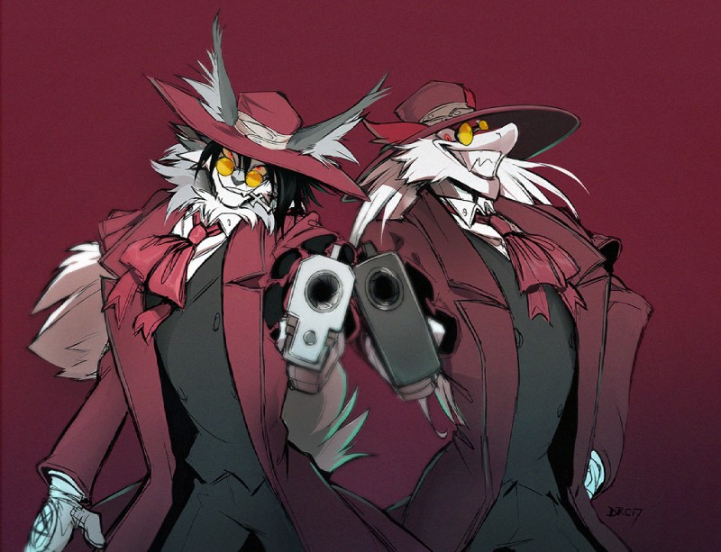 alucard and denu (hellsing) created by silverdeni