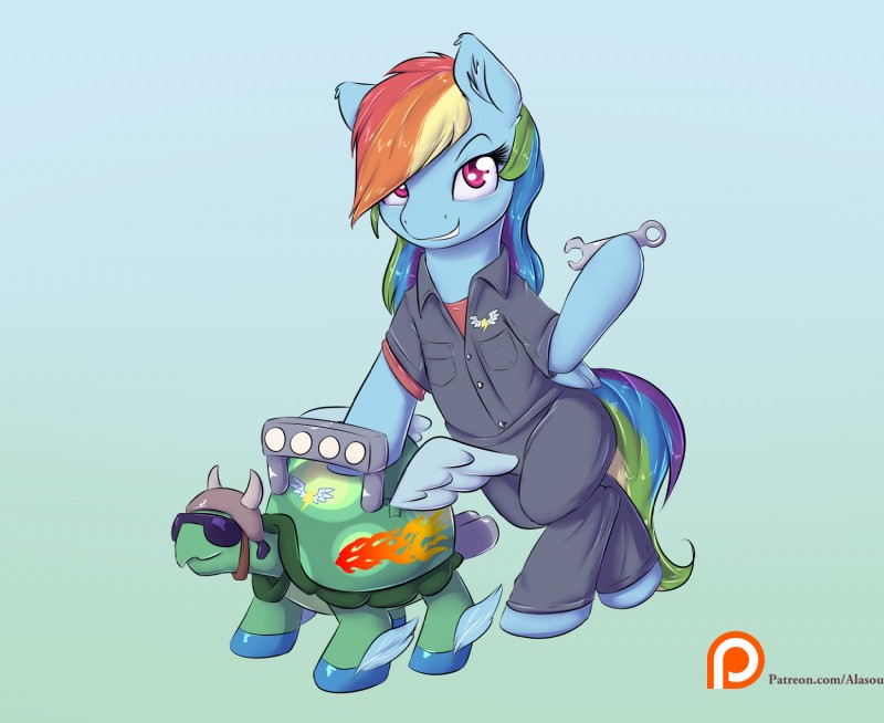 rainbow dash and tank (friendship is magic and etc) created by alasou