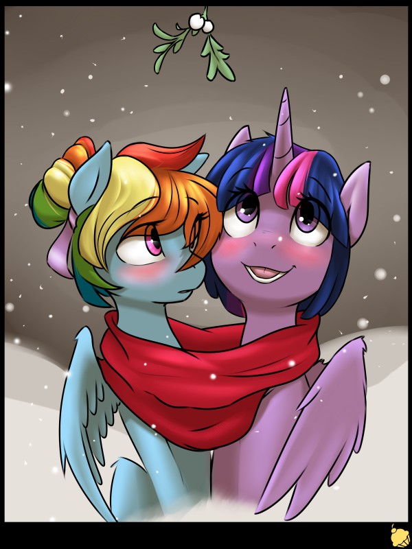 rainbow dash and twilight sparkle (friendship is magic and etc) created by glacierclear and pudgeruffian