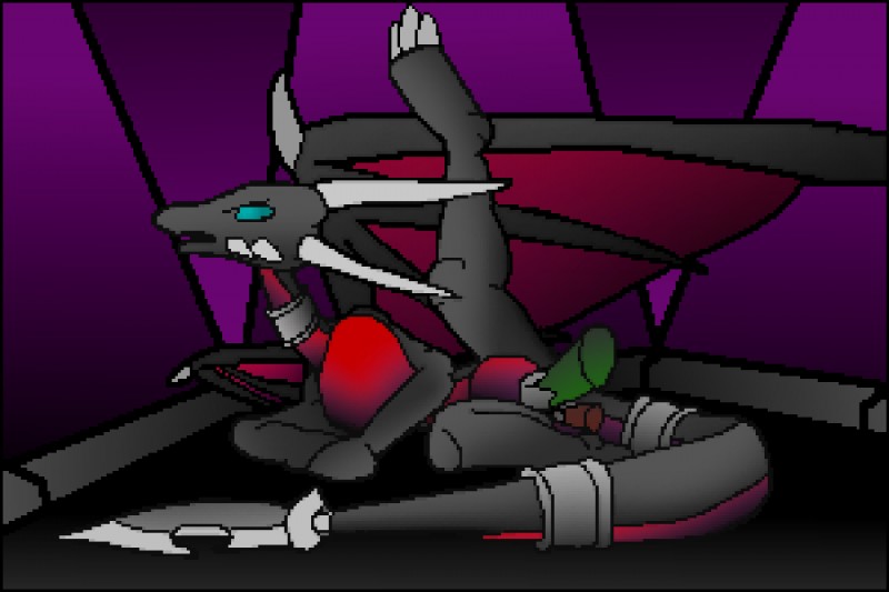 corrupt cynder and cynder (the legend of spyro and etc) created by pornwhal