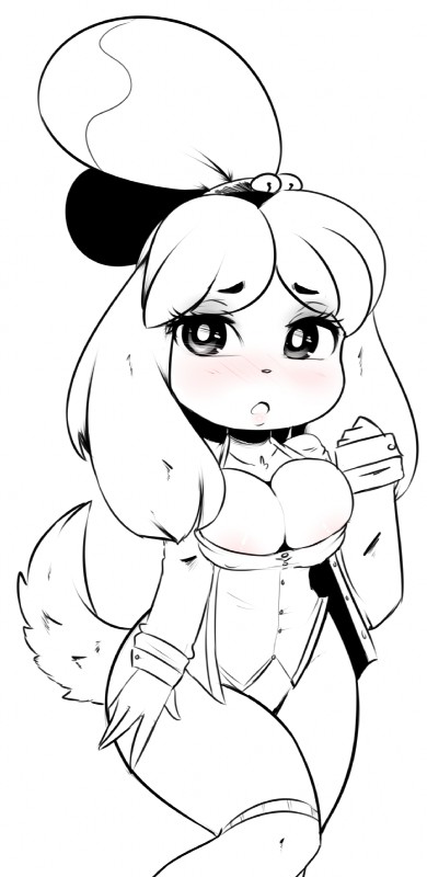 isabelle (animal crossing and etc) created by tenshigarden