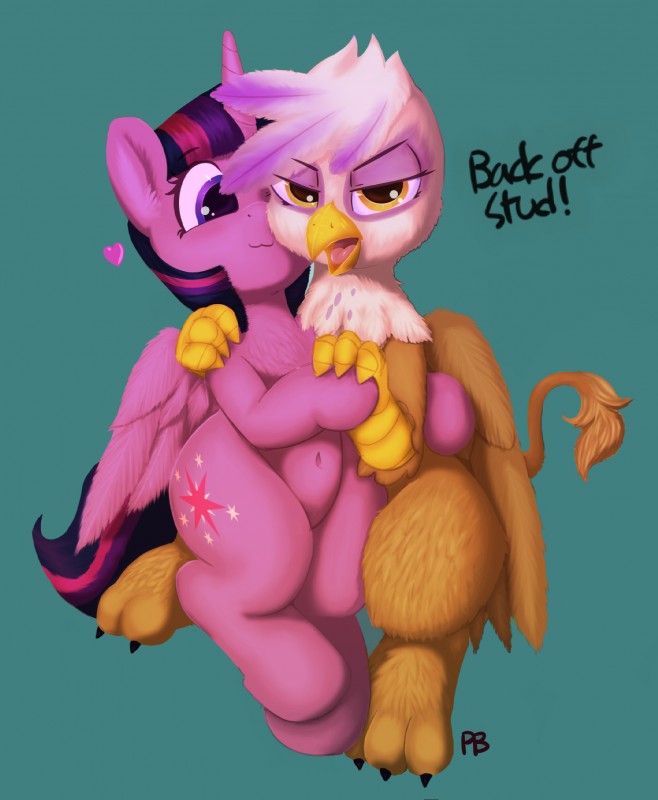 gilda and twilight sparkle (friendship is magic and etc) created by pabbley, third-party edit, and transgressors-reworks