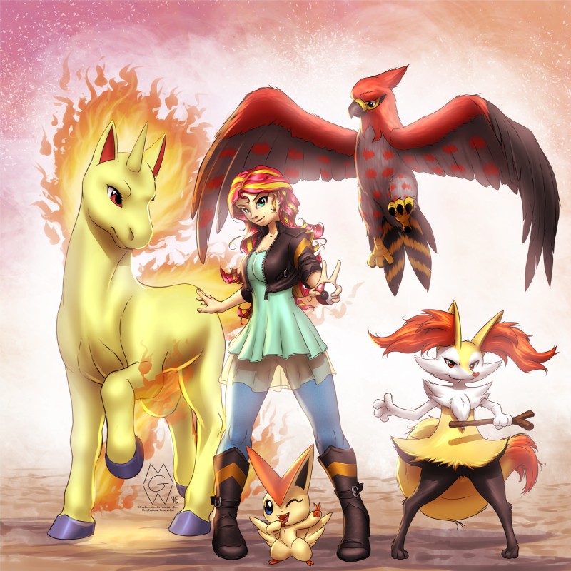 sunset shimmer (equestria girls and etc) created by mykegreywolf