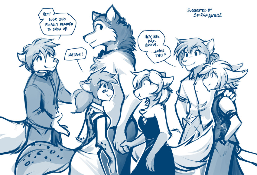 brutus, clovis, kathrin vaughan, zen, keith keiser, and etc (twokinds) created by tom fischbach