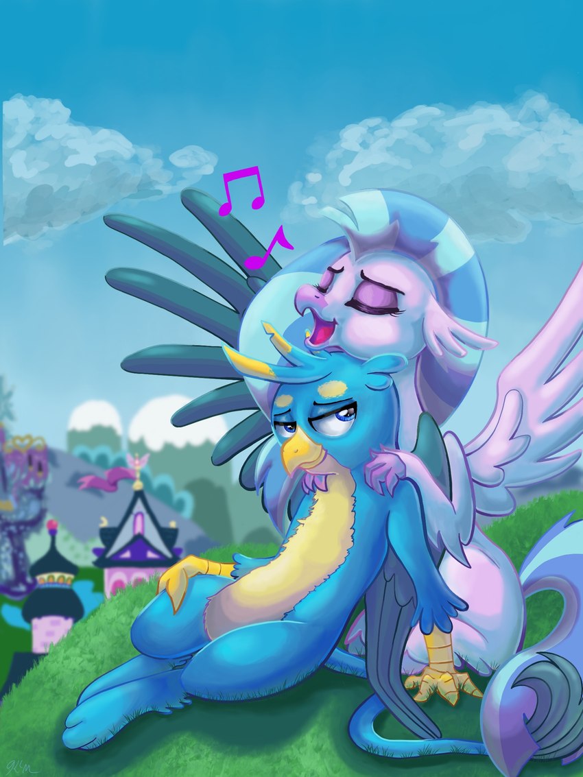 gallus and silverstream (friendship is magic and etc) created by catscratchpaper