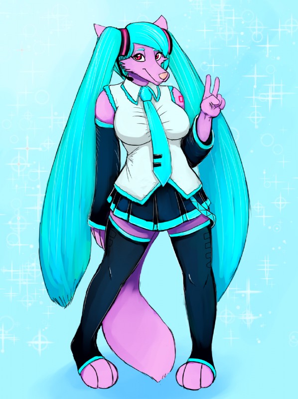 hatsune miku (vocaloid) created by hladilnik