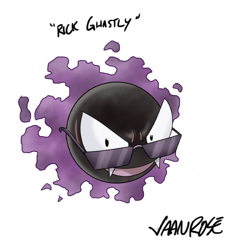 rick gastly (twitch plays pokemon and etc) created by vaanrose