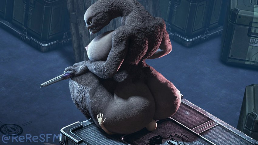 areola big_breasts big_butt breasts butt carbine dark_body duo facesitting female gun holding_gun holding_object holding_ranged_weapon holding_weapon huge_breasts huge_butt huge_hips huge_thighs interspecies larger_female male male/female nipples ranged_weapon rear_view sitting sitting_on_another size_difference thick_thighs weapon wide_hips reresfm halo_(series) microsoft xbox_game_studios alien human mammal sangheili 16:9 3d_(artwork) digital_media_(artwork) hi_res widescreen