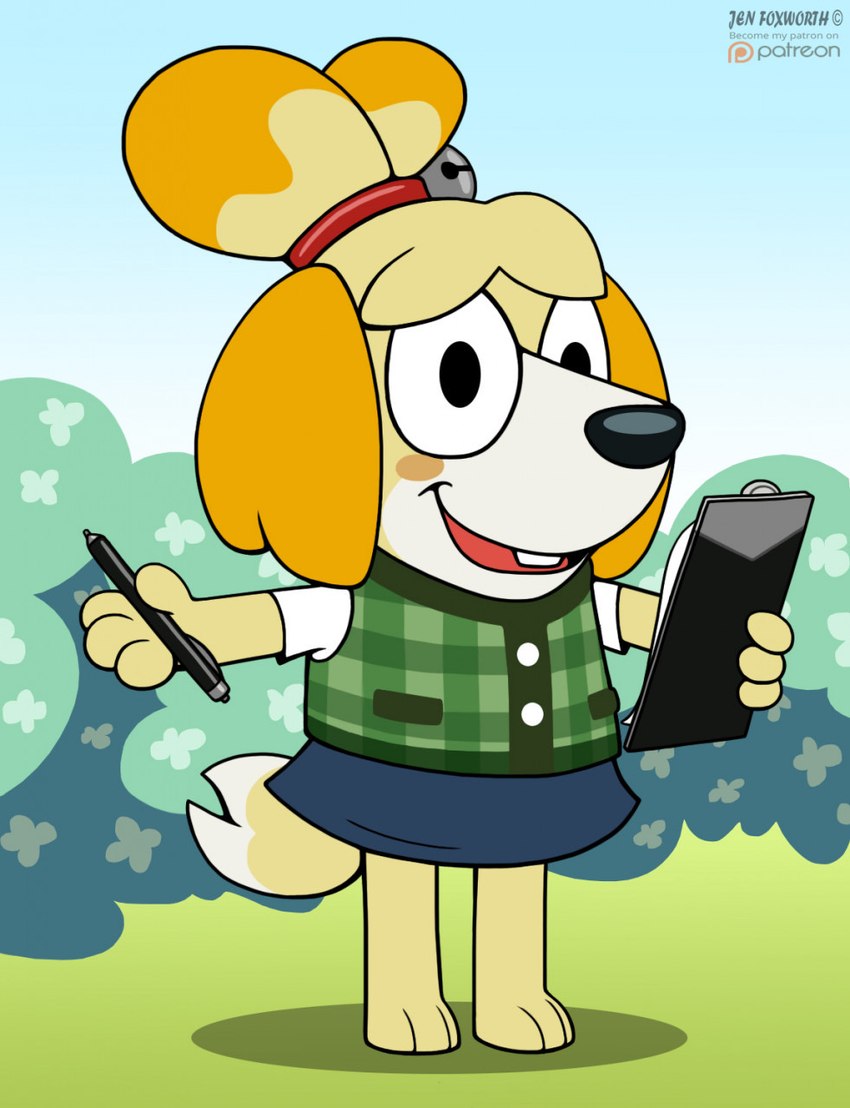 isabelle (animal crossing and etc) created by jen-foxworth