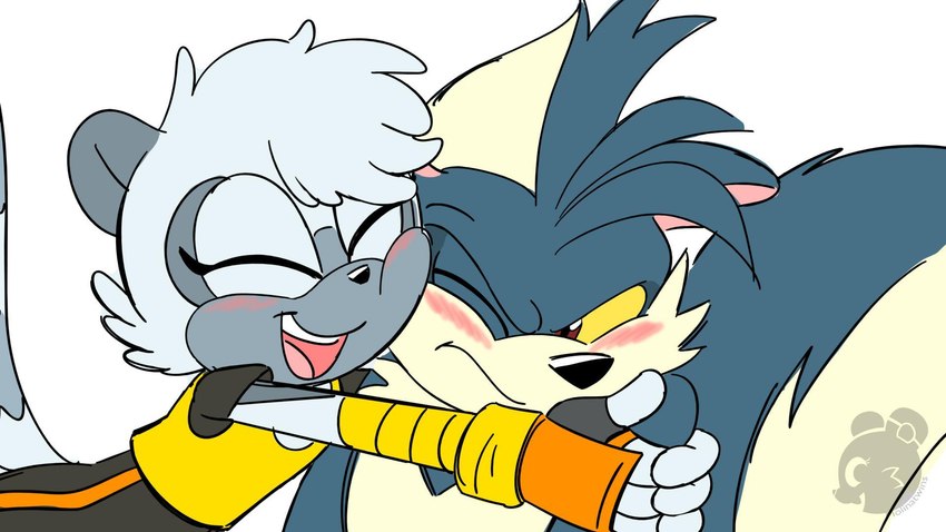 rough the skunk and tangle the lemur (sonic the hedgehog (comics) and etc) created by molinatwins