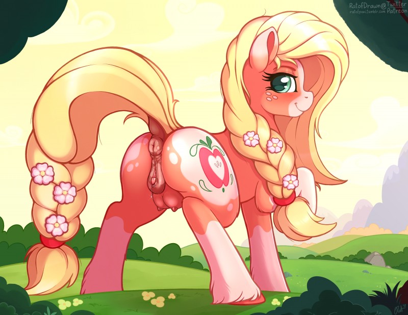 applejack (friendship is magic and etc) created by ratofdrawn