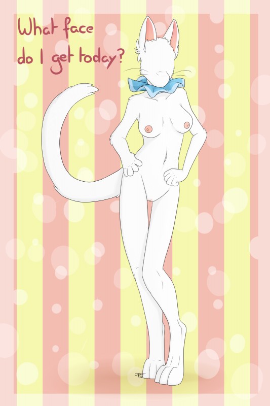 anthro breasts featureless_face female nude pose solo what tiu animal_crossing nintendo blanca_(animal_crossing) domestic_cat felid feline felis mammal 2:3 absurd_res hi_res pinup