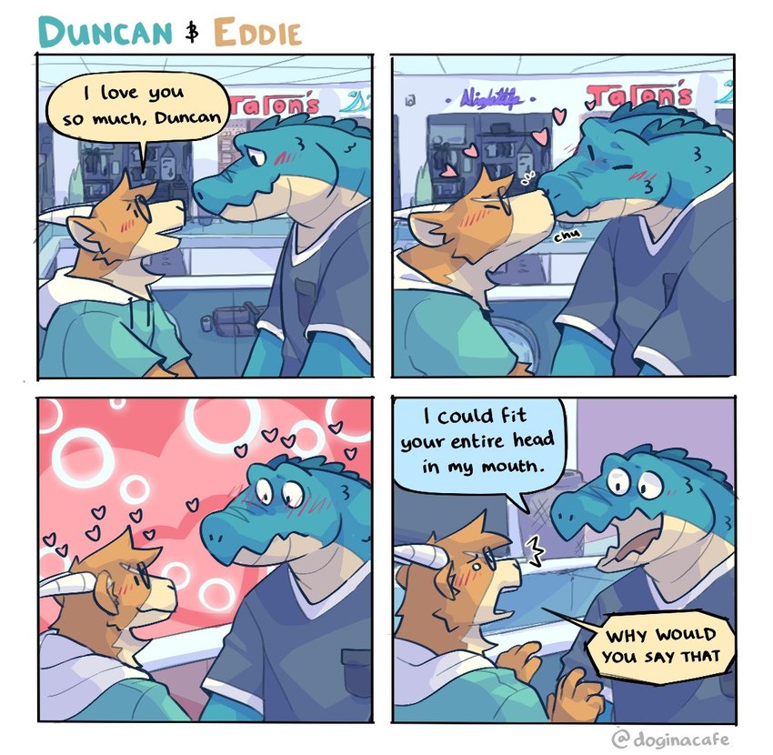 duncan and eddie created by doginacafe